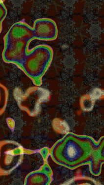 Raster stili kumaş deseni. Çiçekler suluboya çizim deseni.