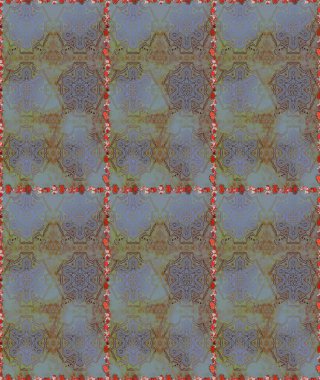 Organic motif background. Raster illustration. Ultrafashionable fabric pattern. Seamless pattern.