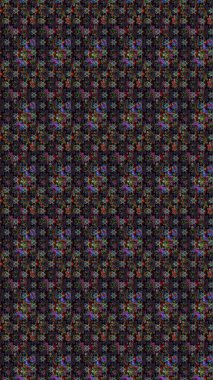 Raster illüstrasyonundaki çiçek desenli çizim. Siyah renkte çiçekler.