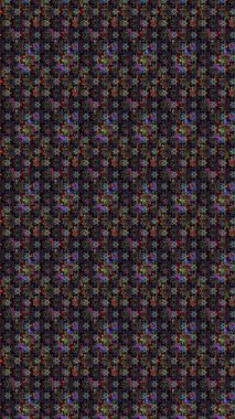 Raster illüstrasyonundaki çiçek desenli çizim. Siyah renkte çiçekler.