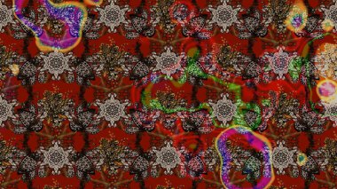 Elle çizilmiş çiçek desenli Raster çizimi. Tekstil, kumaş, ambalaj, hatıra defteri için hoş bir çiçek arkaplanı. Çocuksu tasarım. Arkaplanda.