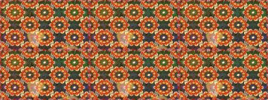 Kahverengi renklerde pürüzsüz desen. Doğu tarzı arabesk tarzında altın elementler. Kusursuz altın desenli bukleler. Raster altın pürüzsüz desen.