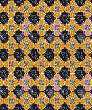 Sevimli çiçek raster deseni. Düz Çiçek Elementleri Tasarımı. Renkli Yaz Temalı eskiz kalıbı. Gri renkli çiçekler.