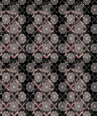 Tekstil, tebrik kartı, boyama kitabı, telefon kılıfı baskısı için kullanılabilir. Raster Henna dövme stili. Kızılderili desenli desenli desenli şal deseni. Etnik Mandala süsü.