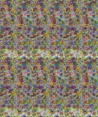 Kabile sanatı boho baskısı, klasik çiçek arkaplanı. Soyut etnik raster kusursuz desen. Arkaplan dokusu, duvar kağıdı, gri renkli çiçek teması.