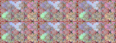 Soyut zarafet, çiçekli arkaplan deseni. Raster Güzel kumaş deseni.