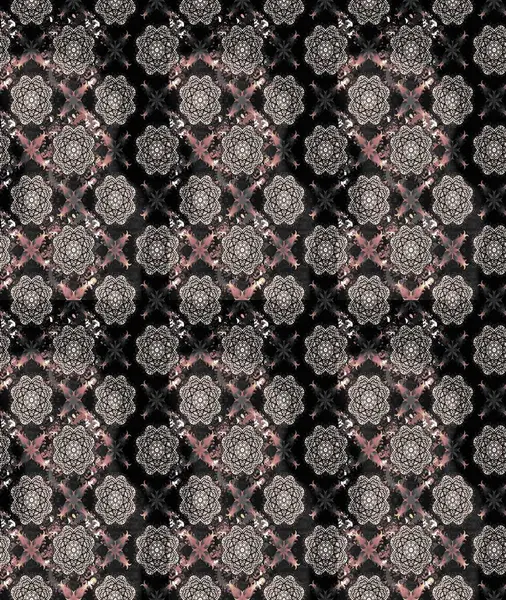 Tekstil, tebrik kartı, boyama kitabı, telefon kılıfı baskısı için kullanılabilir. Raster Henna dövme stili. Kızılderili desenli desenli desenli şal deseni. Etnik Mandala süsü.