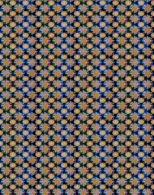 Tekrar eden çiçek arkaplanı, zarif mavi çiçek duvar kağıdı. Mavi renkler üzerine çiçek desenli çizimler, el yapımı papatyalar, papatyalar..