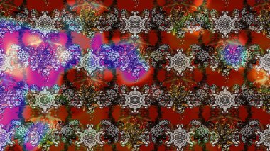 Şekil verilmiş çiçeklerle eskiz deseni. Çiçek deseni duvar kağıdı, desen dolguları ve web sayfası arka planı için kullanılabilir. Süslü zentangle çizim dokusu, soyut çiçeklerle süslenmiş..