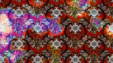 Sevimli çiçek raster deseni. Modaya uygun kumaş deseni. Düz Çiçek Elementleri Tasarımı. Renkli Yaz Teması çizim şablonu.