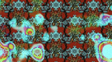 Sevimli çiçek raster deseni. Modaya uygun kumaş deseni. Düz Çiçek Elementleri Tasarımı. Renkli Yaz Teması çizim şablonu.