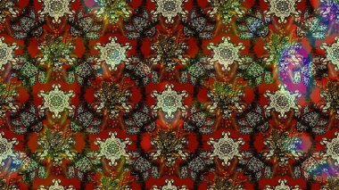 Suluboya çizim kalıbı. Çiçek izi. Suluboya tarzında kahverengi ve gri renkte çiçekler.