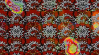 Renkli Bahar Teması eskiz kalıbı. Düz Çiçek Elementleri Tasarımı. Gri ve kahverengi renkte zarif çiçekli suluboya. Raster illüstrasyonu.