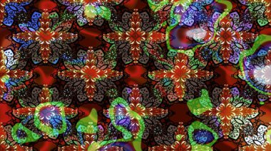 Çiçek buketleriyle klasik bir eskiz şekli. Kahverengi ve siyah renklerde. Raster illüstrasyonu.