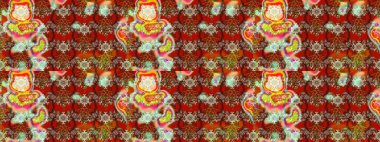 Suluboya çizim kalıbı. Dekorasyon ve tasarım için güzel bir desen. Moda baskısı. Çiçeğin suluboya çizimlerinin mükemmel deseni. Eski model. Raster illüstrasyonu.