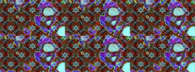 El yapımı çiçek ve bitki koleksiyonu. Raster illüstrasyonu. Robot resim tarzı mavi ve kahverengi renkler. Şirin karalamalı çiçek desenli çizim. Raster illüstrasyonu.