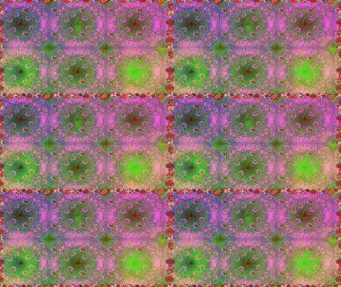 Tatil havası. Bahar mevsimi. Yeşil ve pembe renkli çiçekler. Raster dikişsiz şirin çiçek deseni. Nazik romantik baskı.