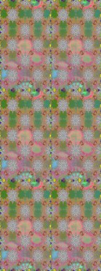 Raster resim. Sorunsuz. Sevimli çiçek desenli küçük çiçek.