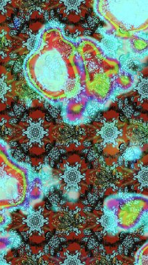 Suluboya, elle çizilmiş. Vadinin mavi ve kahverengi renkli çiçekleri. Eskiz arkaplan modeli. Raster - stok.