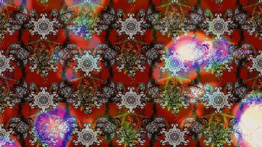 Suluboya elle çizilmiş çiçek desenli eskiz deseni. Parlak renkli fantezi çiçekleri, yapraklar, tomurcuklar kahverengi ve gri renklerde kahverengi ve gri.