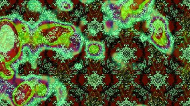 Nakış desenli çiçek deseni. Parmak izi, kumaş, duvar kâğıdı, tekstil için raster dokusu. Renkli grunge kolo çiçekleri ile soyut arkaplanı zenginleştir.