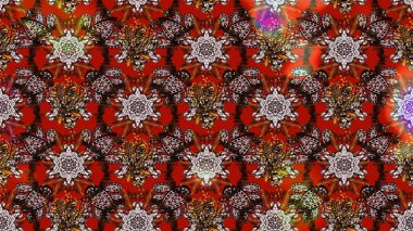 Raster illüstrasyonundaki çiçek desenli çizim. Renkli çiçekler.