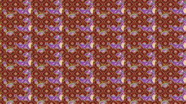 Küçük renkli çiçekler. Moda baskıları için zarif bir şablon. Motley illüstrasyonu. Küçük çiçekte güzel bir desen. Kahverengi çiçekli bahar çiçekleri.