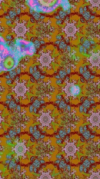 Kahverengi, kırmızı ve yeşil renkte çiçekler. Küçük çiçekte sevimli çiçek deseni var..