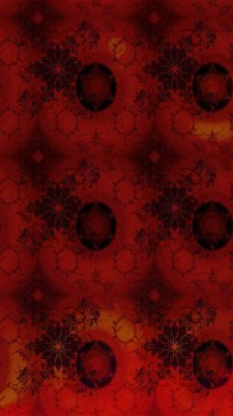 Renkli çiçek desenli çizim. Suluboya tarzında renkler üzerine çiçekler.