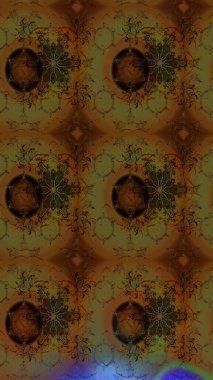 Çizim çiçek deseni duvar kâğıdı olarak kullanılabilir. Raster illüstrasyonu. Renkli çiçekler.