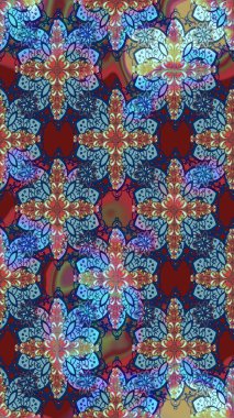 Şekil verilmiş çiçeklerle eskiz deseni. Çiçek deseni duvar kağıdı, desen dolguları ve web sayfası arka planı için kullanılabilir. Süslü zentangle çizim dokusu, soyut çiçeklerle süslenmiş..