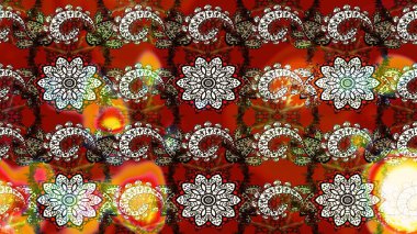 Çiçek arkaplanlı soyut zarafet eskiz deseni. Raster Güzel kumaş deseni.