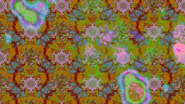 Renkli çiçekler. Renkli çizim kalıbı. Tekstil ve kapak tasarımı için mükemmel. Elle çizilmiş sonbahar çiçeği deseni. Doodle tarzı.