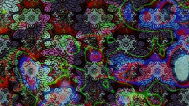 Düz Çiçek Elementleri Tasarımı. Renkli Bahar Teması eskiz kalıbı. Çocuk stili. Çiçekli çizim raster arkaplanı.