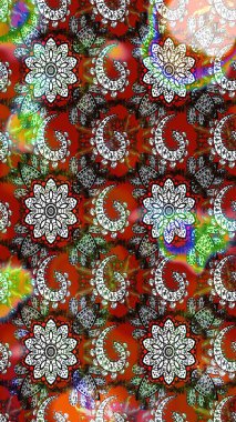 Gri ve kahverengi renkler üzerine çiçek desenli çizimler, el yapımı papatyalar, papatyalar. Tekrar eden çiçek arkaplanı, zarif gri ve kahverengi çiçek duvar kağıdı.