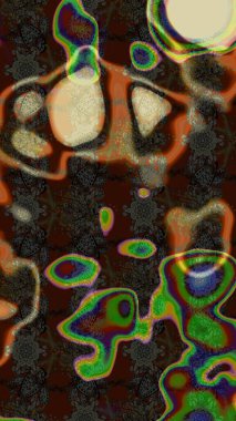 Raster illüstrasyonu. Küçük çiçekteki sevimli çiçek deseni. Çizim.