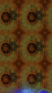 Çizim çiçek deseni duvar kâğıdı olarak kullanılabilir. Raster illüstrasyonu. Renkli çiçekler.