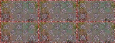 Gri ve kahverengi renkli çiçekler. Tatil havası. Bahar mevsimi. Nazik romantik baskı. Raster dikişsiz sevimli çiçek deseni.