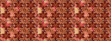 Süslü raster dekorasyonu. Altın elementlerle kırmızı renklerde altın desen. Barok tarzında duvar kağıdı tasarımı için kusursuz damaske deseni arkaplanı.