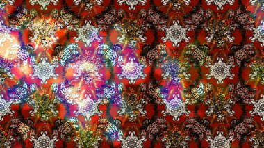 Raster güzel kumaş deseni çiziyor. Düz Çiçek Elementleri Tasarımı. Çiçek deseni. Renkli Bahar Teması çizim şablonu.