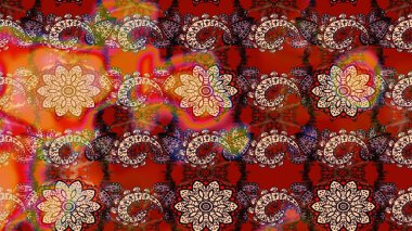 Simple cute pattern in small-scale flowers. Raster illustration. Floral sketch background for textile or book covers, manufacturing, wallpapers, print, gift wrap and scrapbooking.