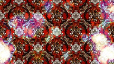 Yumuşak, yaz çiçekli arka plan. Çiçekli karalama şeklinde Raster çiçek deseni. Kahverengi ve kırmızı renkte çiçekler.