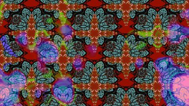 Çiçekli bahar çiçekleri. Küçük çiçekte güzel bir desen. Moda baskıları için zarif bir şablon. Motley illüstrasyonu. Küçük renkli çiçekler..