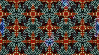 Raster illüstrasyonu. Robot resim. Küçük çiçekte sevimli çiçek deseni var..