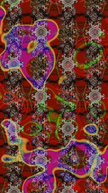 Raster Güzel kumaş deseni. Çiçek arkaplan ile soyut zarafet çizim deseni.