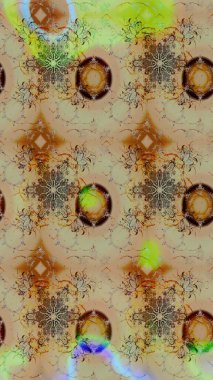 Raster illüstrasyonu. Raster deseni. Küçük çiçekteki sevimli çiçek deseni. Tarafsız ve bej renklerde yaz çiçekleri.