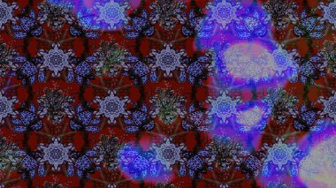 Nazikçe, rengarenk bahar çiçekleri. Raster illüstrasyonu. Çiçek ve yapraklı karalama şeklinde Raster çiçek deseni.