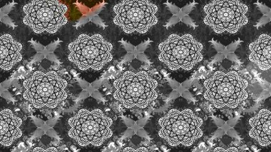 Modern çiçek arkaplanı. Halk tarzı. Parlak renkli çiçekleri ve gri renkli yaprakları olan harika bir çiçek deseni. Moda baskıları için zarif bir şablon.