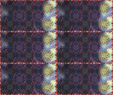 Tekrar eden çiçek arkaplanı, zarif gri ve kahverengi çiçek duvar kağıdı. Çiçek desenleri gri ve kahverengi renklerde, el yapımı papatyalar, papatyalar.