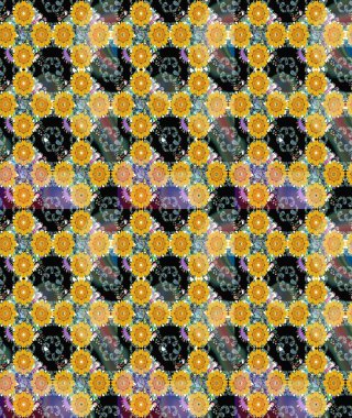 Doğal kozmetik ürünleri, parfüm, çiçekçi dükkanı için bahar ihalesi tasarımı. Karşılama ya da düğün geçmişi olarak kullanılabilir. Sarı lale çiçekli Raster eskiz deseni. Paket kağıdı için en iyisi..